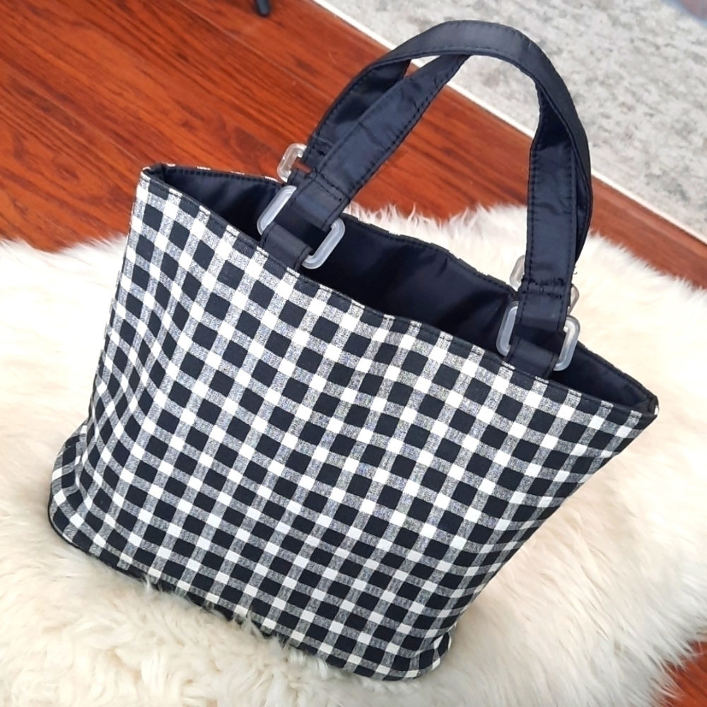 90's Boxy Checkered Handbag